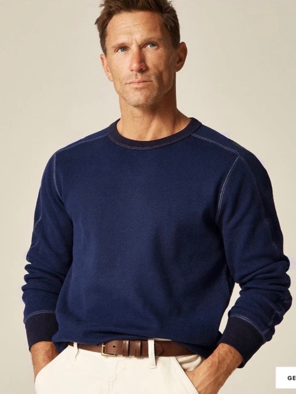 J. Crew Wallace & Barnes honeycomb thermal crewneck